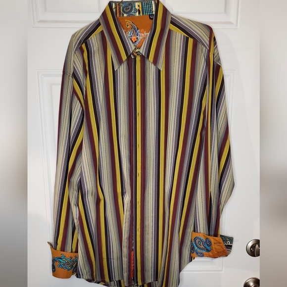Robert Graham Other - Robert Graham Dress/Casual Shirt Flip Cuffs Size XL